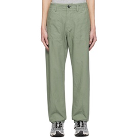 스톤아일랜드 Stone Island Green Garment-Dyed Trousers 232828M191003