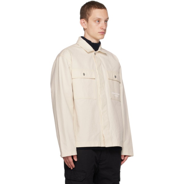 스톤아일랜드 스톤아일랜드 Stone Island 오프화이트 Off-White Button Jacket 232828M192014