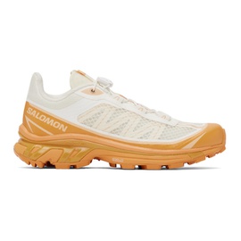살로몬 Salomon 오프화이트 Off-White & Orange XT-6 FT Sneakers 232837F128101