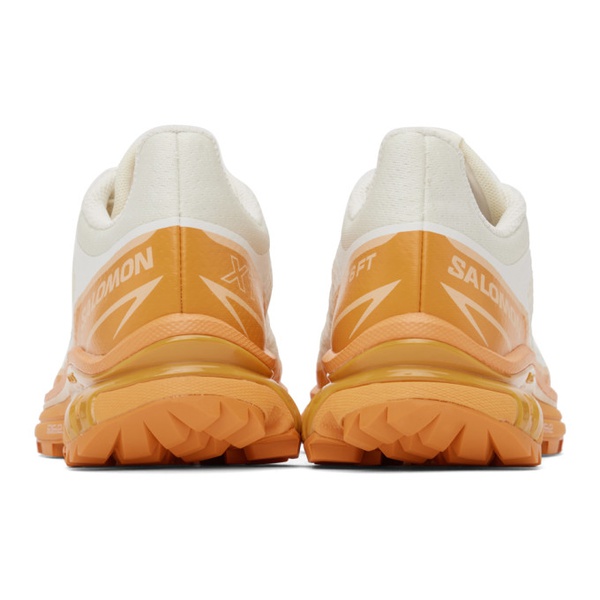 살로몬 살로몬 Salomon 오프화이트 Off-White & Orange XT-6 FT Sneakers 232837F128101