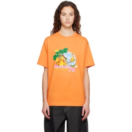 다임 Dime Orange Biosphere T-Shirt 232841F110007