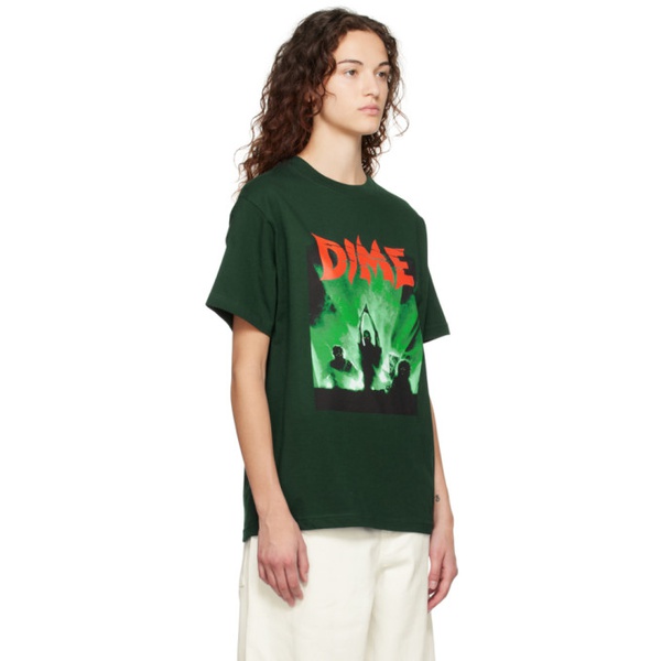  다임 Dime Green Speed Demons T-Shirt 232841F110012