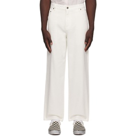 다임 Dime White Relaxed-Fit Jeans 232841M186002