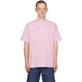 다임 Dime Pink Senpai T-Shirt 232841M213052