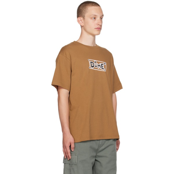  다임 Dime Brown Key T-Shirt 232841M213062