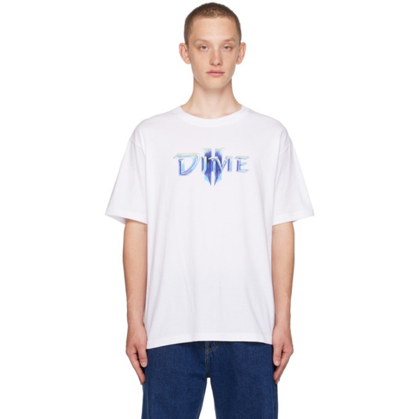  다임 Dime White Terran T-Shirt 232841M213074