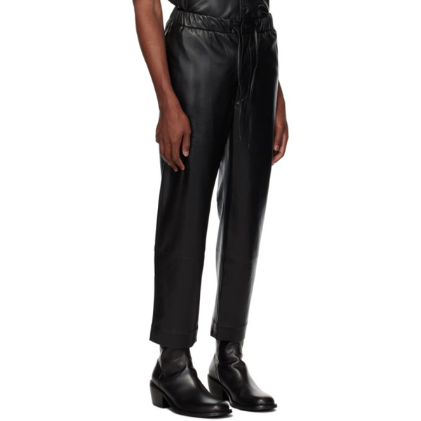  나누쉬카 Nanushka Black Jain Vegan Leather Trousers 232845M191010