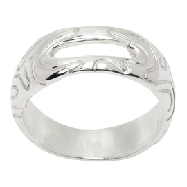 Octi Silver Thin Globe Ring 232871M147009