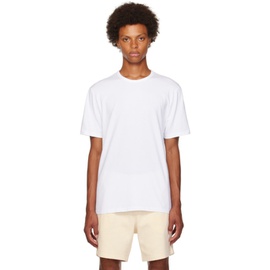 빈스 Vince White Garment-Dyed T-Shirt 232875M213001