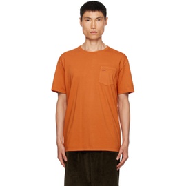 노아 Noah Orange Pocket T-Shirt 232876M213023