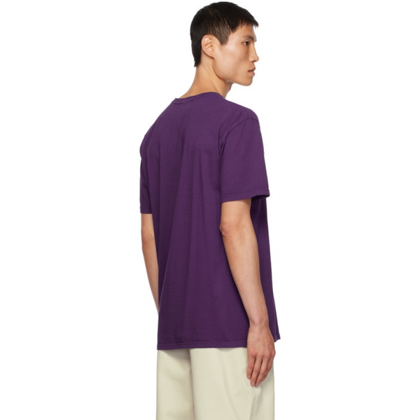  노아 Noah Purple Pocket T-Shirt 232876M213024