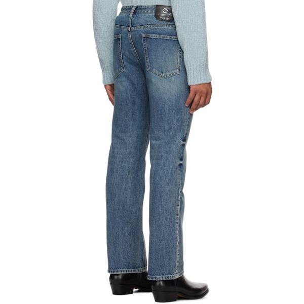  솔리드 옴므 Solid Homme Blue Straight-Leg Jeans 232877M186000