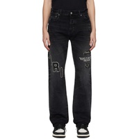 아미리 AMIRI Black Applique Jeans 232886M186041
