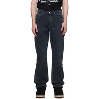 아미리 AMIRI Black Jacquard Jeans 232886M186047