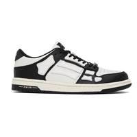 아미리 AMIRI Black & White Skel Top Low Sneakers 232886M237003