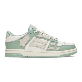 아미리 AMIRI SSENSE Exclusive Green & White Skell Top Low Sneakers 232886M237028