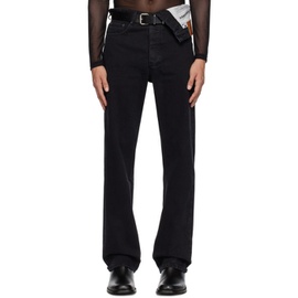 와이프로젝트 Y/Project Black Asymmetric Jeans 232893M186012