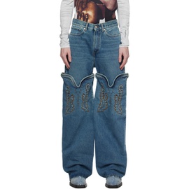 와이프로젝트 Y/Project Blue Maxi Cowboy Jeans 232893M186021