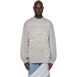 와이프로젝트 Y/Project Gray Paris Best Patch Sweatshirt 232893M204001