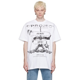 와이프로젝트 Y/Project White Paris Best T-Shirt 232893M213003