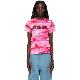 안나수이 Anna Sui SSENSE Exclusive Pink T-Shirt 232894F110007