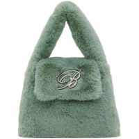 블루마린 Blumarine Green Faux-Fur Bag 232901F048007