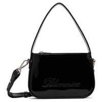블루마린 Blumarine Black Mini Rhinestone Logo Bag 232901F048008