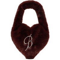 블루마린 Blumarine Brown Logo Pin Bag 232901F048020