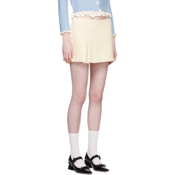  슈슈통 SHUSHU/TONG 오프화이트 Off-White Pleat Miniskirt 232901F090020