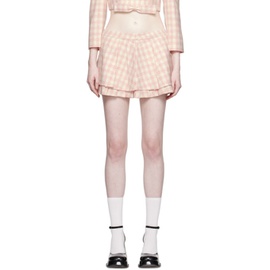 슈슈통 SHUSHU/TONG Pink Pleated Miniskirt 232901F090031