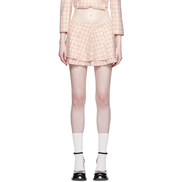  슈슈통 SHUSHU/TONG Pink Pleated Miniskirt 232901F090031