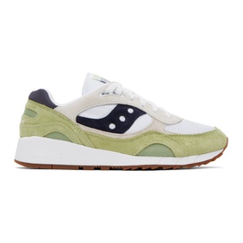 Saucony Green & White Shadow 6000 Sneakers 232921M237004