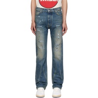 루드 Rhude Indigo Distressed Jeans 232923M186003