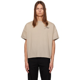 루드 Rhude Gray Reverse T-Shirt 232923M213019