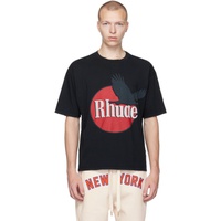 루드 Rhude SSENSE Exclusive Black T-Shirt 232923M213041