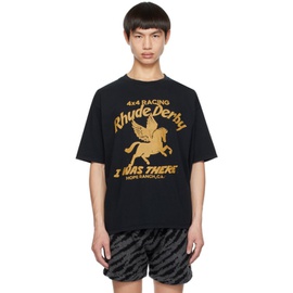 루드 Rhude SSENSE Exclusive Black Derby T-Shirt 232923M213045