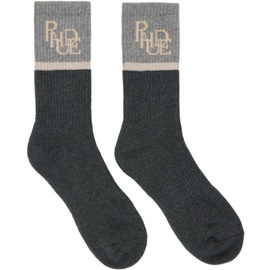 루드 Rhude Gray Sport Socks 232923M220005
