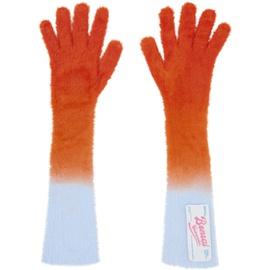 Bonsai Blue & Orange Gradient Gloves 232945M135000