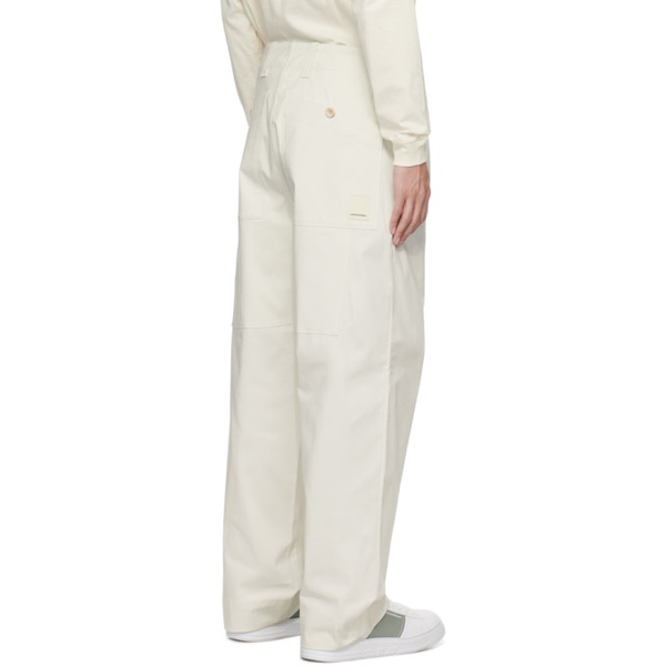  Emporio Armani 오프화이트 Off-White Pleated Trousers 232951M191012
