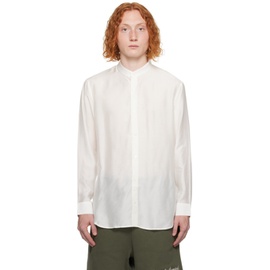 Emporio Armani White Band Collar Shirt 232951M192004