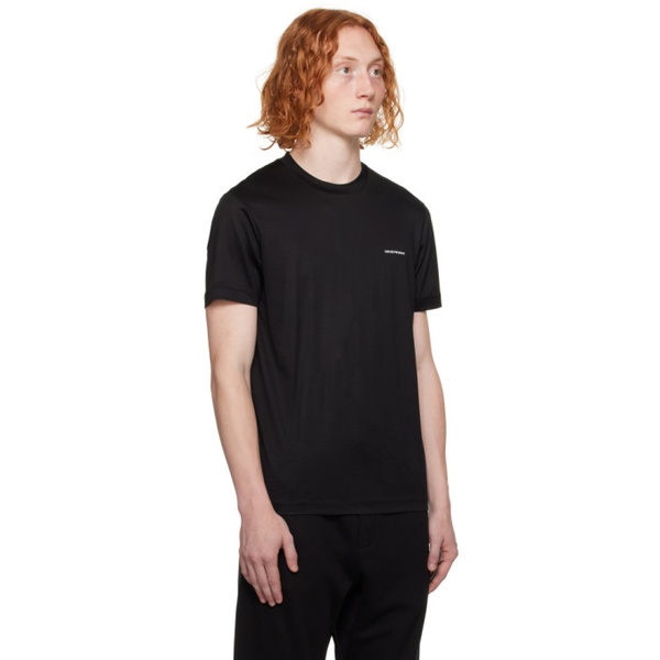  Emporio Armani Black Printed T-Shirt 232951M213003