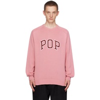 Pop Trading Company Pink Applique Sweater 232959M201003