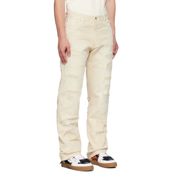  헤론 프레스톤 Heron Preston 오프화이트 Off-White Regular 5-Pockets Jeans 232967M186002