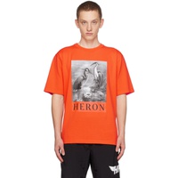 헤론 프레스톤 Heron Preston Orange Heron T-Shirt 232967M213002