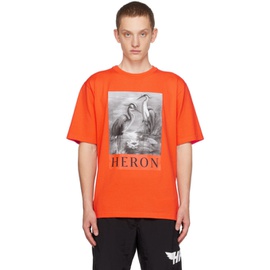 헤론 프레스톤 Heron Preston Orange Heron T-Shirt 232967M213002