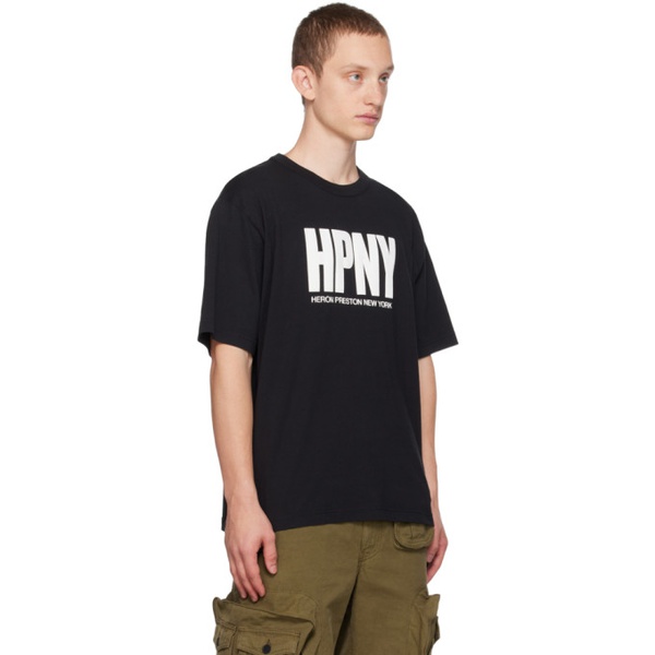  헤론 프레스톤 Heron Preston Black HPNY T-Shirt 232967M213004
