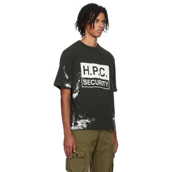  헤론 프레스톤 Heron Preston Black H.P.C. Security T-Shirt 232967M213018