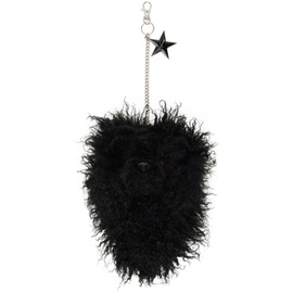 VAQUERA Black Furry Teddybear Keychain 232999M148000