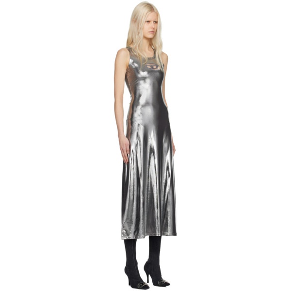 디젤 디젤 Diesel Silver D-Lyny Maxi Dress 241001F055001