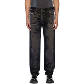 디젤 Diesel Black & Gold D-Macs-S Jeans 241001M186005